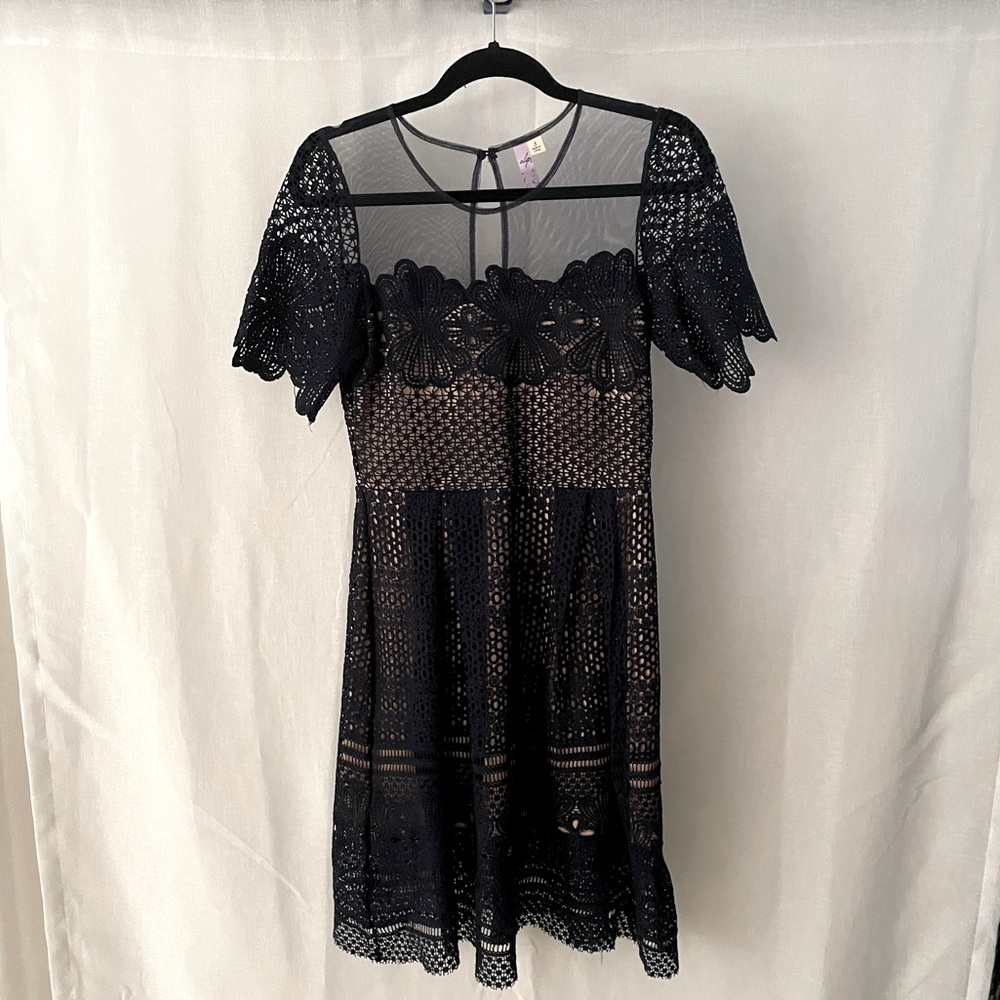 NWOT!!! Never worn! Navy lace dress